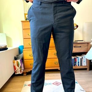 Banana Republic Men’s Slim Fit Dress Pants - Check Plaid Pattern